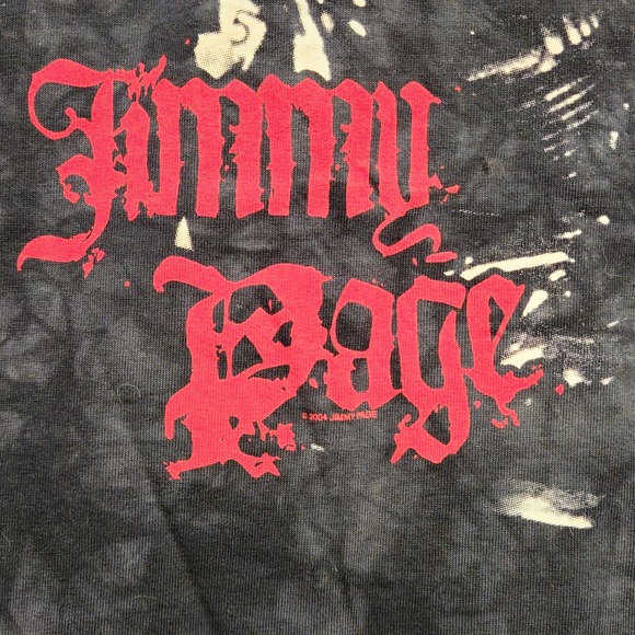 LIQUID BLUE Jimmy Page Mens‎ XL Tie Dye T Shirt Vintage Rock Band Led Zeppelin - Picture 3 of 7